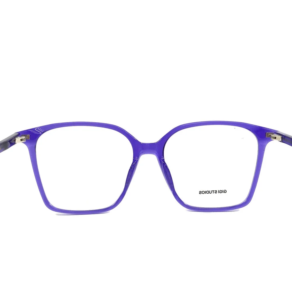 Gigi Studios Eyeglasses Frames TINA 8108/9 Clear Transparent Purple 52-15-140